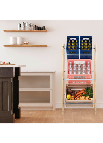 Стелаж для ящиків дерево-метал комбінований Easymaxx (335249106)