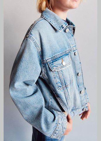 Голубая джинсовая куртка детская 1879/501 голубой Zara