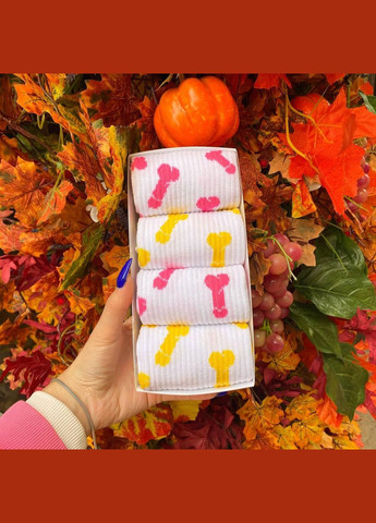 Комбинированные бокс женских высоких носков 36-41 на 4 пары в подарочной коробке Vakko (308336833)