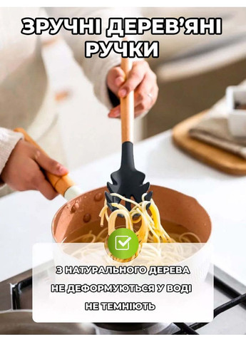 Набор кухонных принадлежностей с подставкой Kitchen Ware 12в1, No Brand (391461012)