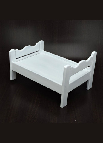Кровать для кукол из дерева Ариэль зефир (КРТ-000120) No Brand (328605570)