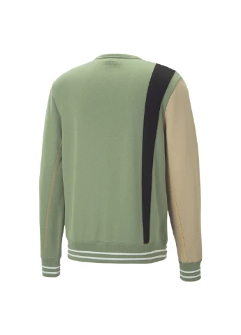 Зелений світшот x black fives crewneck basketball sweatshirt men Puma однотонний (276962910)