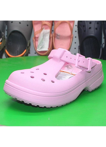 Розовые женские сандалии мэри джейн черные classic mary jane black Crocs