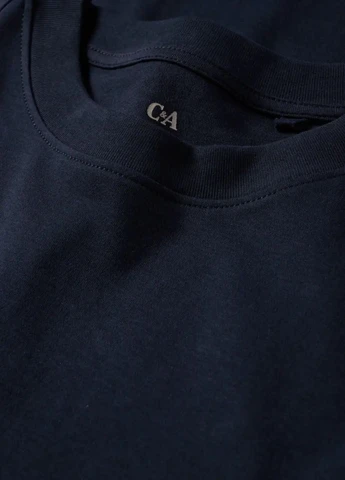 Темно-синя кежуал сукня C&A однотонна