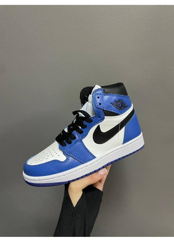 Білі Осінні кросівки чоловічі nike air jordan 1 retro high game royal найк аір джордан No Brand