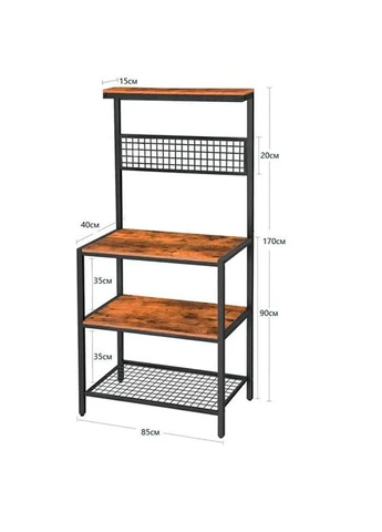 Стелаж кухонний металевий розбірний у стилі Лофт StepLoft Rack-192 No Brand (354338267)
