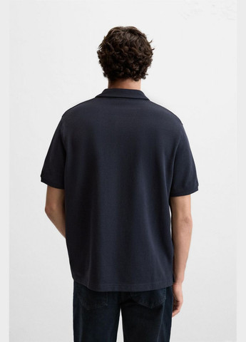 Футболка поло Zara текстурована 9240/302 Navy blue (316388634)