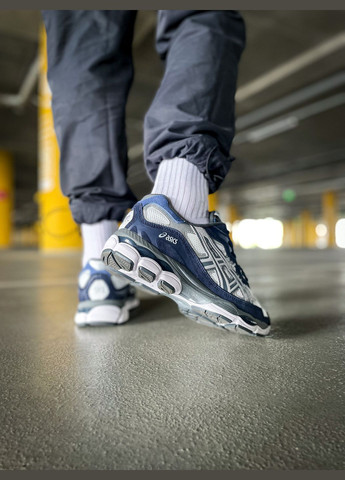 Синій всесезон кросівки чоловічі і жіночі asics gel-nyc blue | асікс гель-нюк сині No Brand
