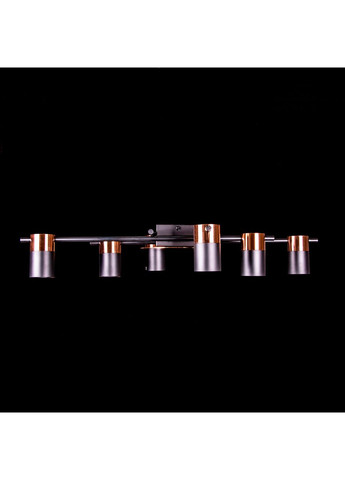 Стельова люстра на 6 лампочок 3321/6/BK+Bro No Brand (352230225)