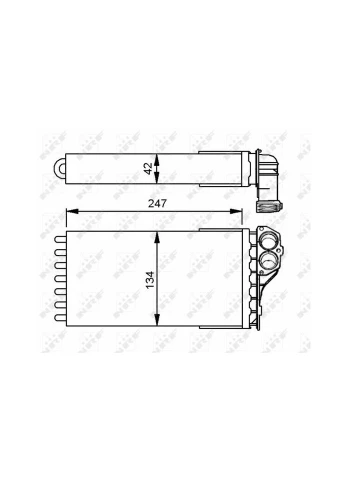 Радіатор пічки Peugeot 307/307 SW 1.4-2.0 00 53557 (opt-om) No Brand (347151782)