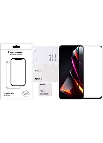 Стекло защитное (m468583) BeCover Nubia V70 Design Black (367070661)