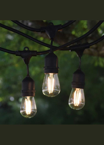 Вулична гірлянда з ретро лампами LED Edison 15шт, 24V, 10 метрів SunLamp (304425750)