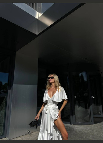 Молочна кежуал сукня INLABEL однотонна