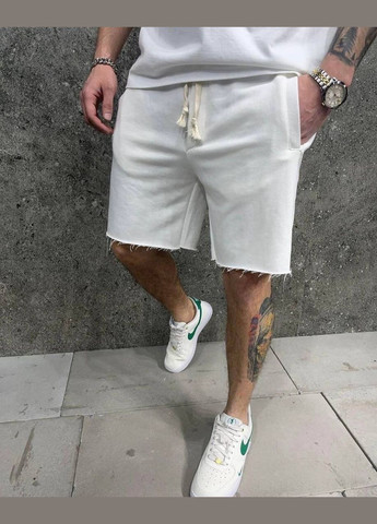 Мужские шорты с карманами цвет белый р.52/54 451586 New Trend (282926543)