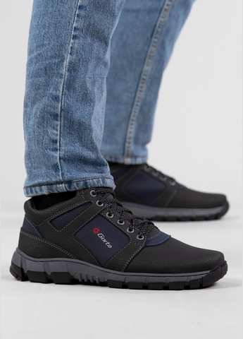 Черевики чоловічі зимові Gorta з хутром низькі чорні (ЛБ 18) Lika (303423542)