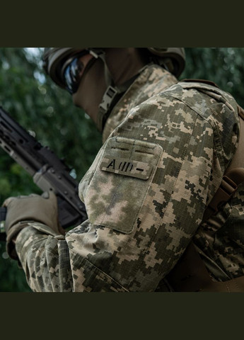 Нашивка группа крови A(II) сквозная Laser Cut 25х80 MM14 M-TAC (315339505)