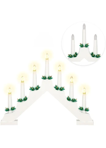 Декоративний світильник (свічник) на батарейках 7 LED Springos CL0859 (275095447)