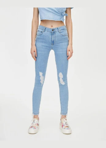 Джинси демісезон,блакитний, Pull & Bear - (297570524)