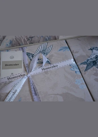 Постільна білизна Homesko Ranforce 160 х 220 см Ibiza Bej First Choice (318387199)