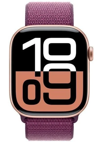Смарт-годинник Watch Series 10 GPS 46mm Rose Gold Aluminium Case with Plum Sport Loop (MWWV3QH/A) Apple (391473083)