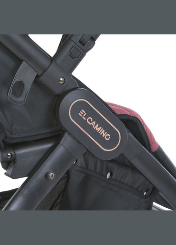 Детская коляска DYNAMIC PRO Dusty Rose прогулочная с чехлом дождевиком и москитной сеткой Темно-розовая (ME 1053-3) El Camino (334338191)