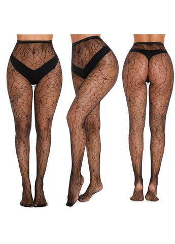 Колготки с паутиной в сетку one size черный Jannet Колготки (361893409)