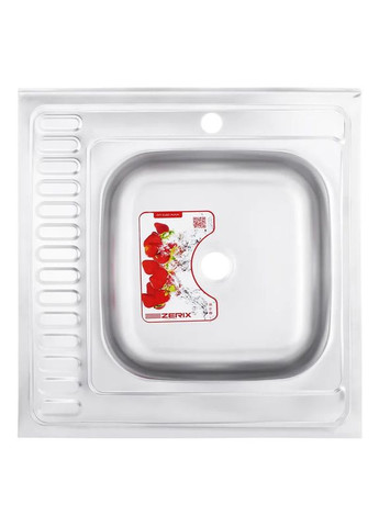 Кухонная мойка Z6060R-06-160E (satin) (ZM0577) Zerix (322006172)