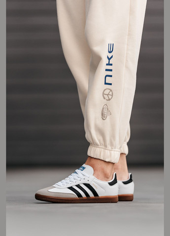 Кросівки жіночі і чоловічі Adidas Samba Vegan white| Адідас Самба Веган білі No Brand білі демісезони (315761835)