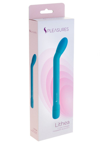 Тонкий вібратор для точки G Lithea Turqouise, 7 режимів - CherryLove S Pleasures (332209857)