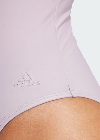 Фиолетовый демисезонный слитный купальник sportswear u-back adidas