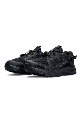 Черные демисезонные кроссовки мужские salomon No Brand Tech Amphib 5 All Black