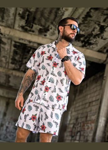 Тактичний чоловічий костюм з принтом Oblivion білий No Brand