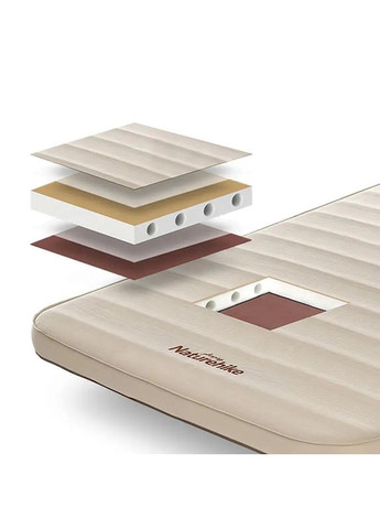 Матрас самонадувной 6 см двойной NH21FCD11, бежевый (A-016846) Naturehike (317351894)