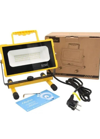 Светодиодный рабочий прожектор Olafus 50W световой поток 5000 лм, 2 режима яркости, IP65 водозащита (2104618903) No Brand (372466560)