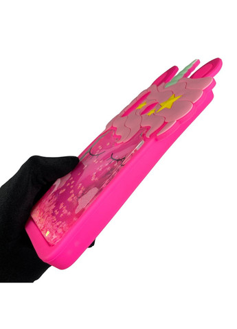 Чохол для Galaxy M30 SM-M305F дитячий з єдинорогом на самсунг м30 малиновий Samsung (366021967)