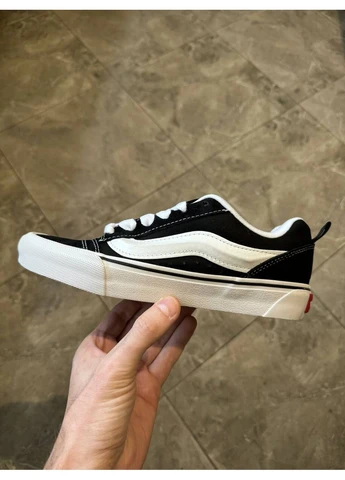 Белые летние кеды vans knu skool black/white ванс кну скул No Brand