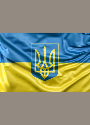 Инфракрасный обогреватель 260Вт/100x60см настенный электрический Флаг Украины с Гербом Monocrystal (266266602)