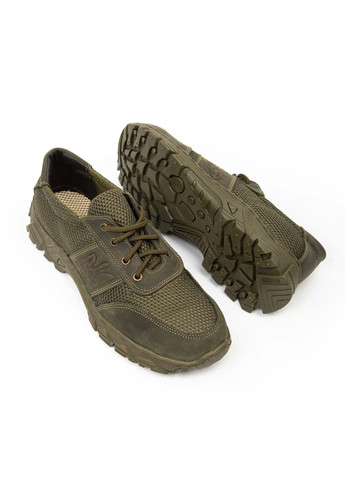 Тактичні кросівки літні натуральна шкіра К-110 Сітка Олива Kindzer К110 (294207488)