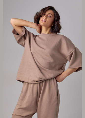 Спортивний костюм із трикотажу з прорізом на джогерах Liton (296909022)