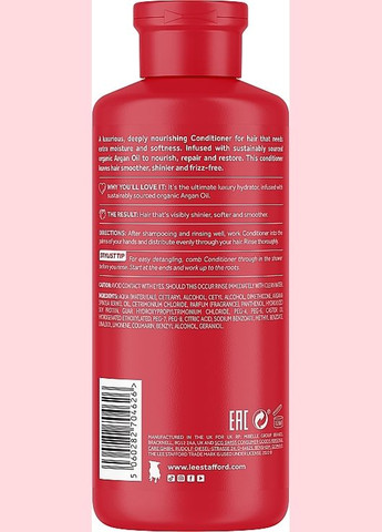Живильний кондиціонер з аргановою олією Argan Oil from Morocco Nourishing Conditioner 250ml (1260806-192613) Lee Stafford (368611671)