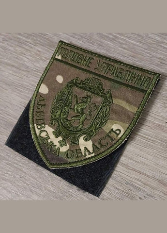 Шеврон ГУНП Львовской области на мультиками нитями олива No Brand (336381834)