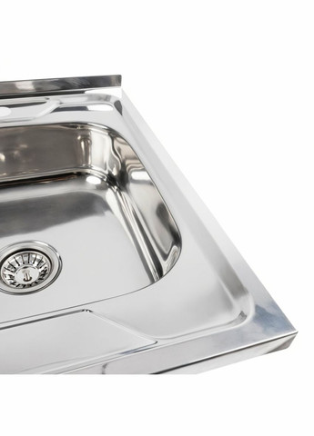 Кухонна мийка з нержавіючої сталі ПОЛІРОВКА 6060 R (0,7/160 мм) Valeso (336936329)