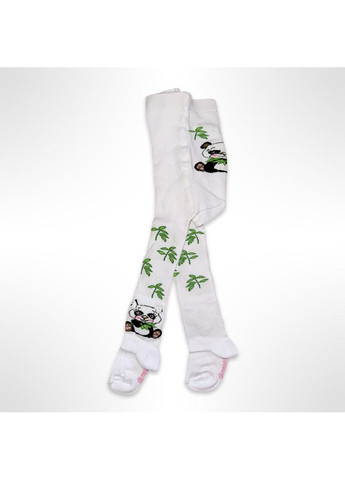 Дитячі колготки бавовняні для дівчаток 3D Панда De Білі (0758) Melatti (356603626)