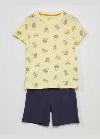 Комбинированная всесезон пижама (комплект),желтый-темно-синий, Kiabi