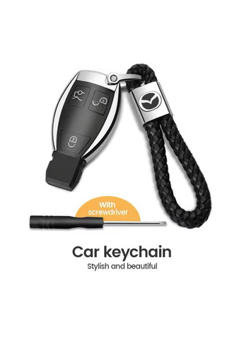 Брелок на ключ для Mazda "Lux original" плетений No Brand (360899183)