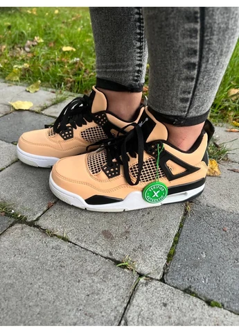Комбіновані літні кросівки nike air jordan 4 retro fossil найк аір джордан No Brand
