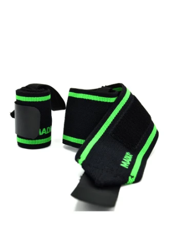 Кистевые бинты MadMax MFA-298 Wrist Wraps 18" Black/Green (пара) Mad Max (387407471)