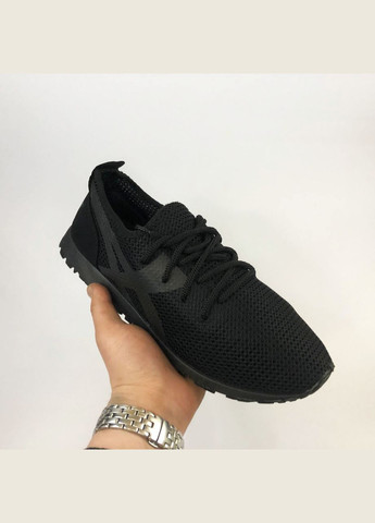 Черные летние мужские кроссовки сетка Trend 97234