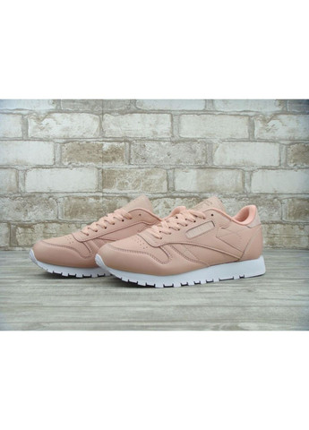 КРОССОВКИ ЖЕНСКИЕ REEBOK CLASSIC PINK WHITE 2 РИБОК No Brand розовые демисезоны (367176529)