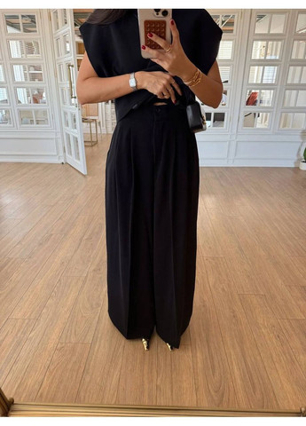 Костюм (топ, брюки), цвет Черный No Brand (362415448)